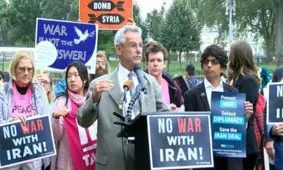 تجمع حامیان برجام مقابل کاخ سفید