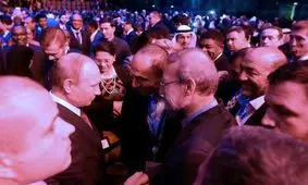 دیدار لاریجانی و پوتین در سن پترزبورگ