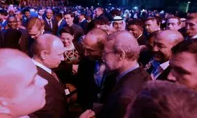 دیدار لاریجانی و پوتین در سن پترزبورگ
