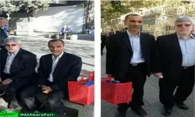 حضور حميدبقايي با زنبيل قرمز در دادگاه