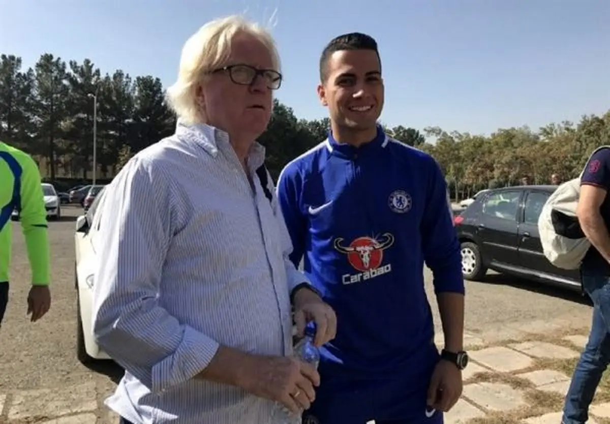 دیدار بدل کریس رونالدو با شفر در تمرین استقلال+عکس