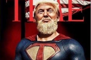 ترامپ در لباس سوپرمن