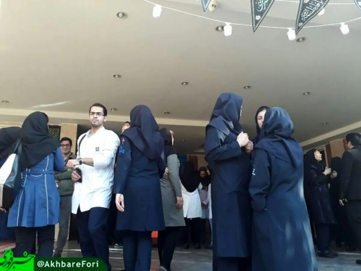 تجمع پرستاران بیمارستان امام در اعتراض به فشار کاری و کمبود حقوق