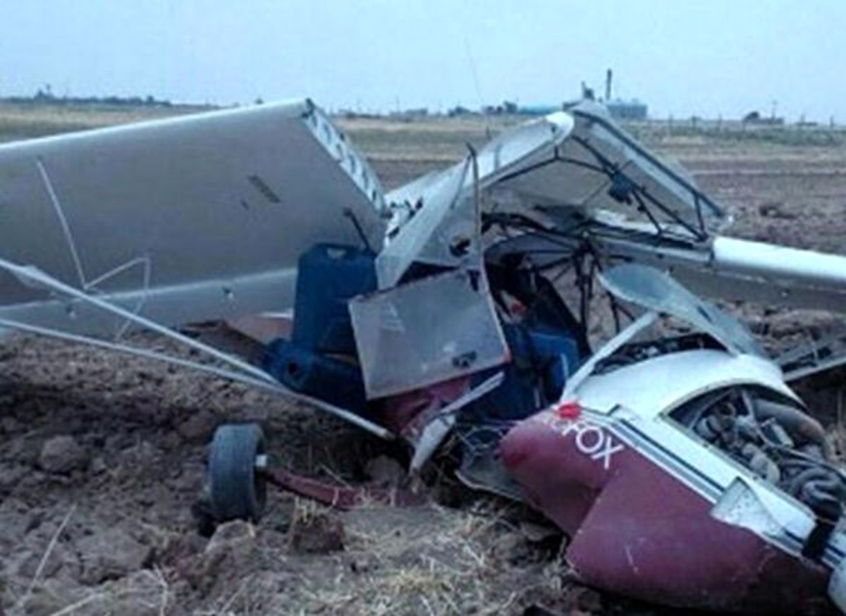 سقوط یک فروند هواپیمای سبك در كرمان