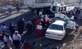 ۶ کشته و زخمی در تصادف جاده ای