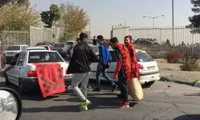 درگیری هواداران پرسپولیس و استقلال پیش از شروع دربی