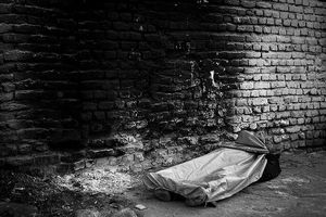 مرگ یک بی‌خانمان در کرج