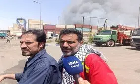 دمای انفجار اسکله ۱۴۰۰ درجه بود/ آب روی کانتینرها بخار می شد