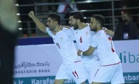 برتری نزدیک تیم ملی فوتسال ایران مقابل روسیه

