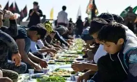 طولانی‌ترین سفره جهان برای زائران اربعین + تصاویر