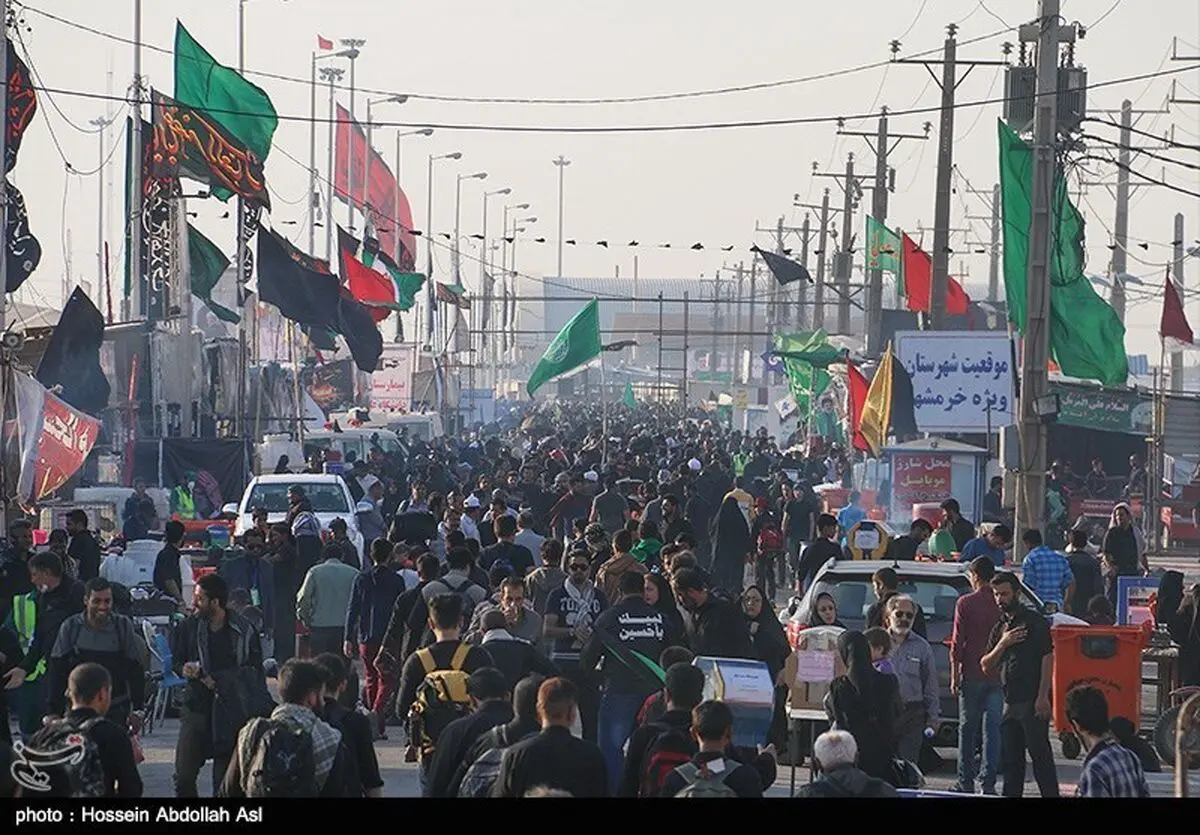 شمار زائران خارجی اربعین در پایانه مرزی بیله‌سوار از مرز ۲۱۰۰ نفر گذشت