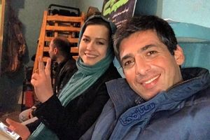 حمید گودرزی و مهراوه شریفی نیا جلوی دوربین لطیفی