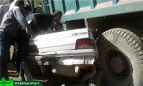 6 کشته در تصادف خونین کامیون با پژو 405