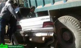 6 کشته در تصادف خونین کامیون با پژو 405