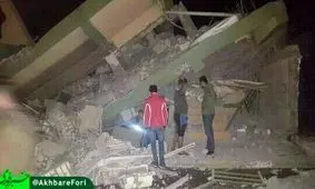 تصاویری از خانه ویران شده در زلزله ایلام