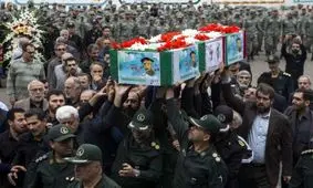 پیکر مطهرشهید« سید منصور میرحسینی» در رشت تشییع و به خاک سپرده شد