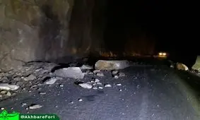 ریزش کوه، مسیر دالانی به پاوه را بست