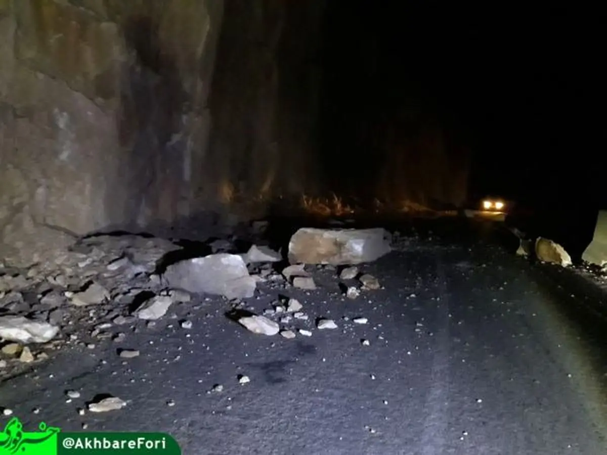 ریزش کوه، مسیر دالانی به پاوه را بست