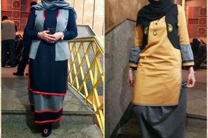 بوته جقه های گیلانی بر قامت پوشش زنان ایرانی