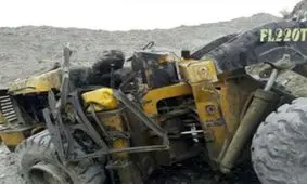 مرگ یک راننده بر اثر سقوط لودر از معدن کمجان نطنز