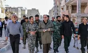  "وحید حقانیان" در مناطق زلزله‌زده غرب ایران + تصاویر