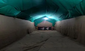 اتاق امنیتی مقام معظم رهبری در زمان جنگ + عکس