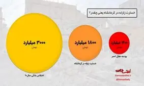 خسارت زلزله كرمانشاه نسب به اختلاس شش سال پيش كمتر است+اينفوگرافي