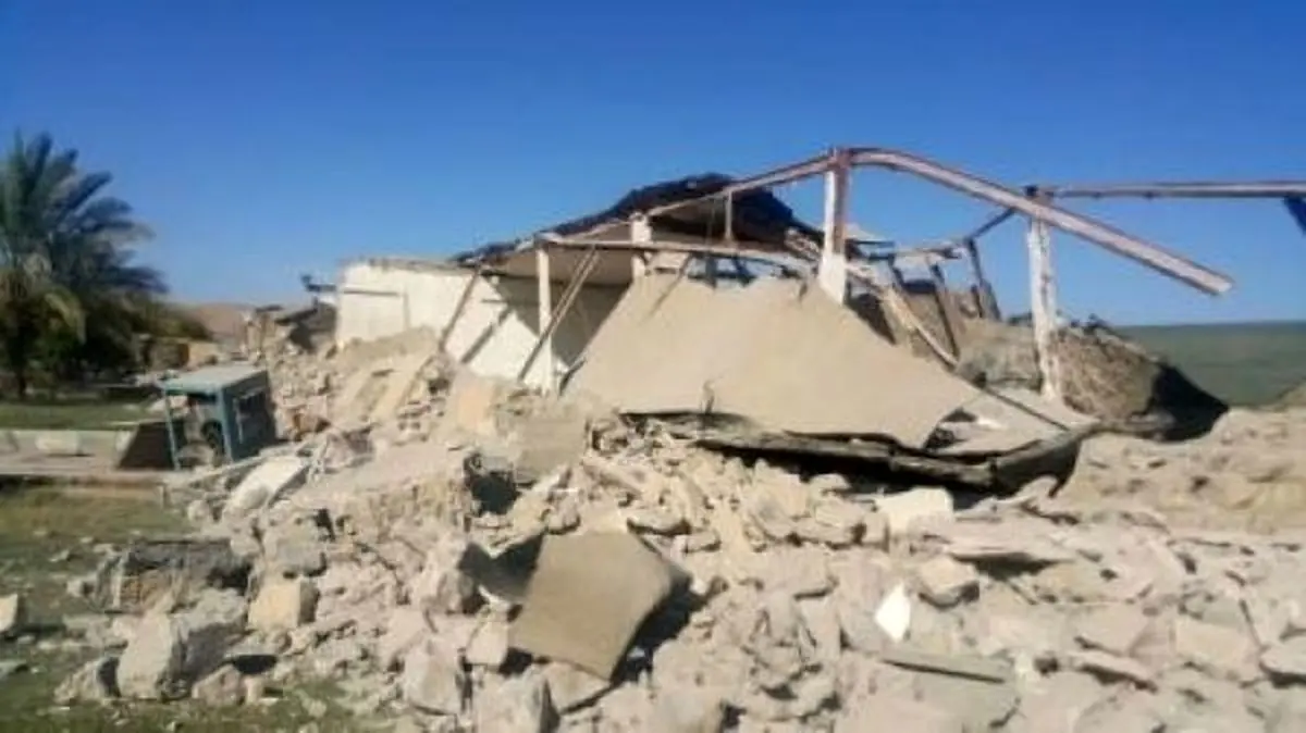 تخریب کامل مرکز تحقیقات کشاورزی کرمانشاه در زلزله