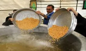 بزرگترین نذری دنیا در مناطق زلزله زده