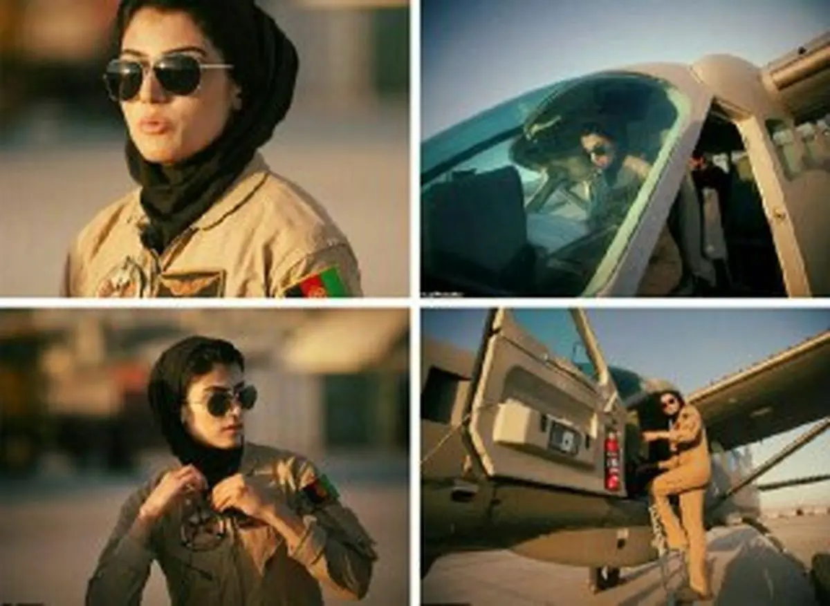 خلبان نیلوفر رحمانی درخواست پناهندگی از آمریکا کرد +عکس