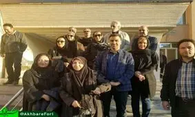 کاروان دوم سینماگران صبح امروز برای همدردی با زلزله‌زدگان وارد کرمانشاه شد + عکس