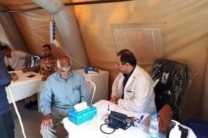 تاکنون احداث ۶ بیمارستان صحرایی سپاه در مناطق زلزله‌زده