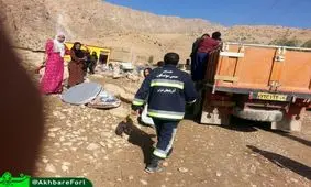 حضور یک اتش نشان داوطلب در منطقه ثلاث باباجانی