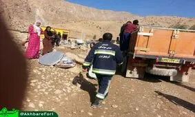 حضور یک اتش نشان داوطلب در منطقه ثلاث باباجانی
