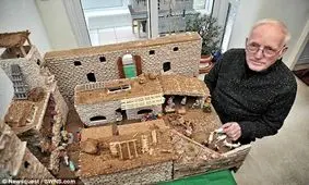 ۱۲سال زمان برای ساخت ماکت صحنه تولد حضرت مسیح