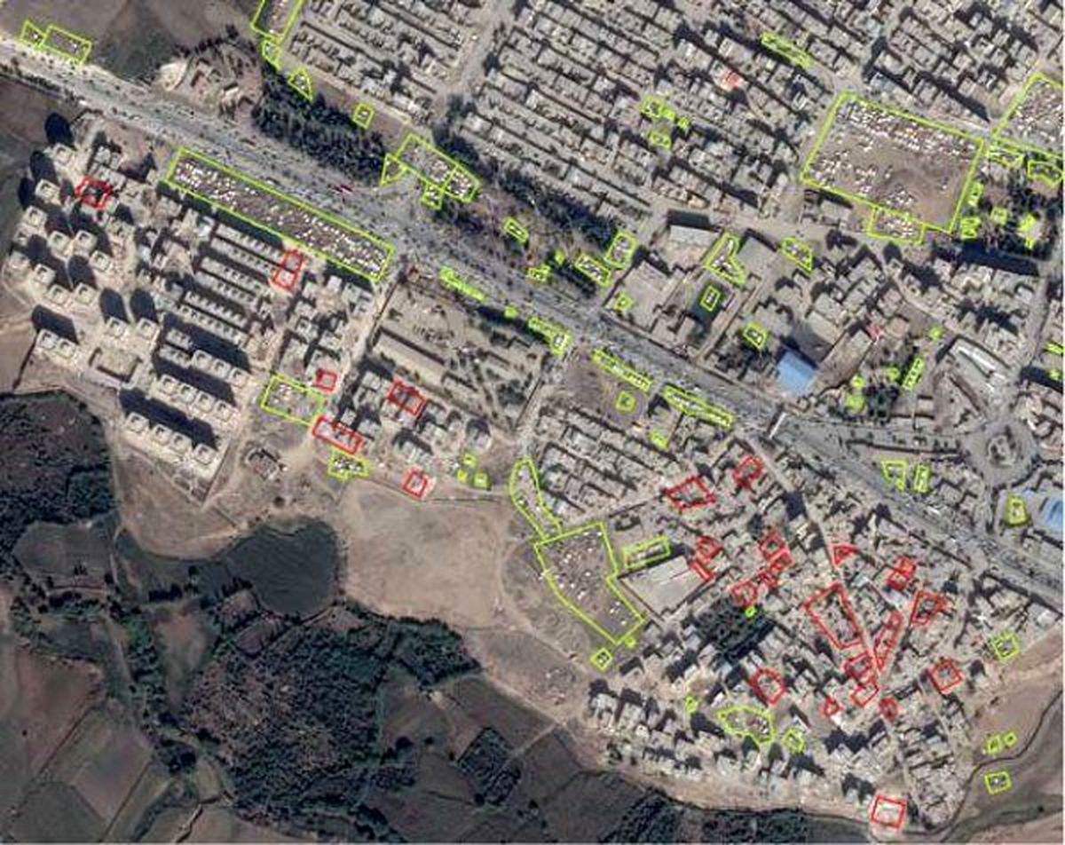 نقشه فضایی زلزله کرمانشاه منتشر شد