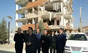 بازدید مدیر عامل و مدیران ارشد بانک ملت از مناطق زلزله زده غرب کشور