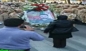 وداع آخر دختر شهید نیرپور با پدر