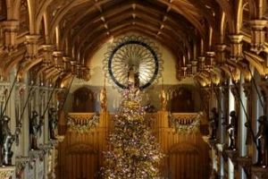 آماده سازی قلعه ملکه انگلیس برای کریسمس/تصاویر