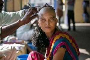 تجارت معابد هندی با موی مردم