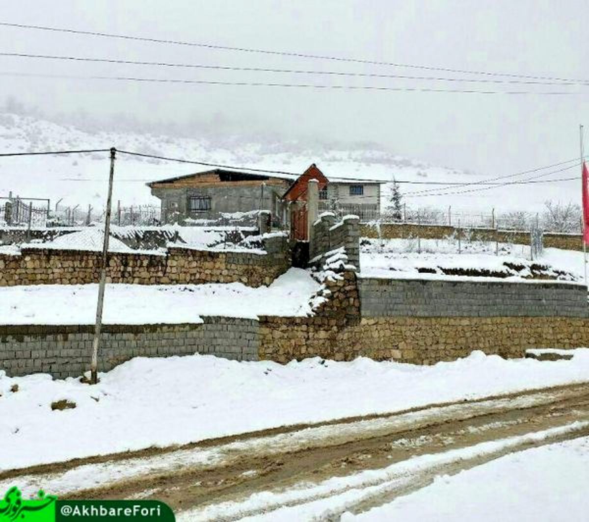بارش برف، شرق مازندران را سفیدپوش کرد