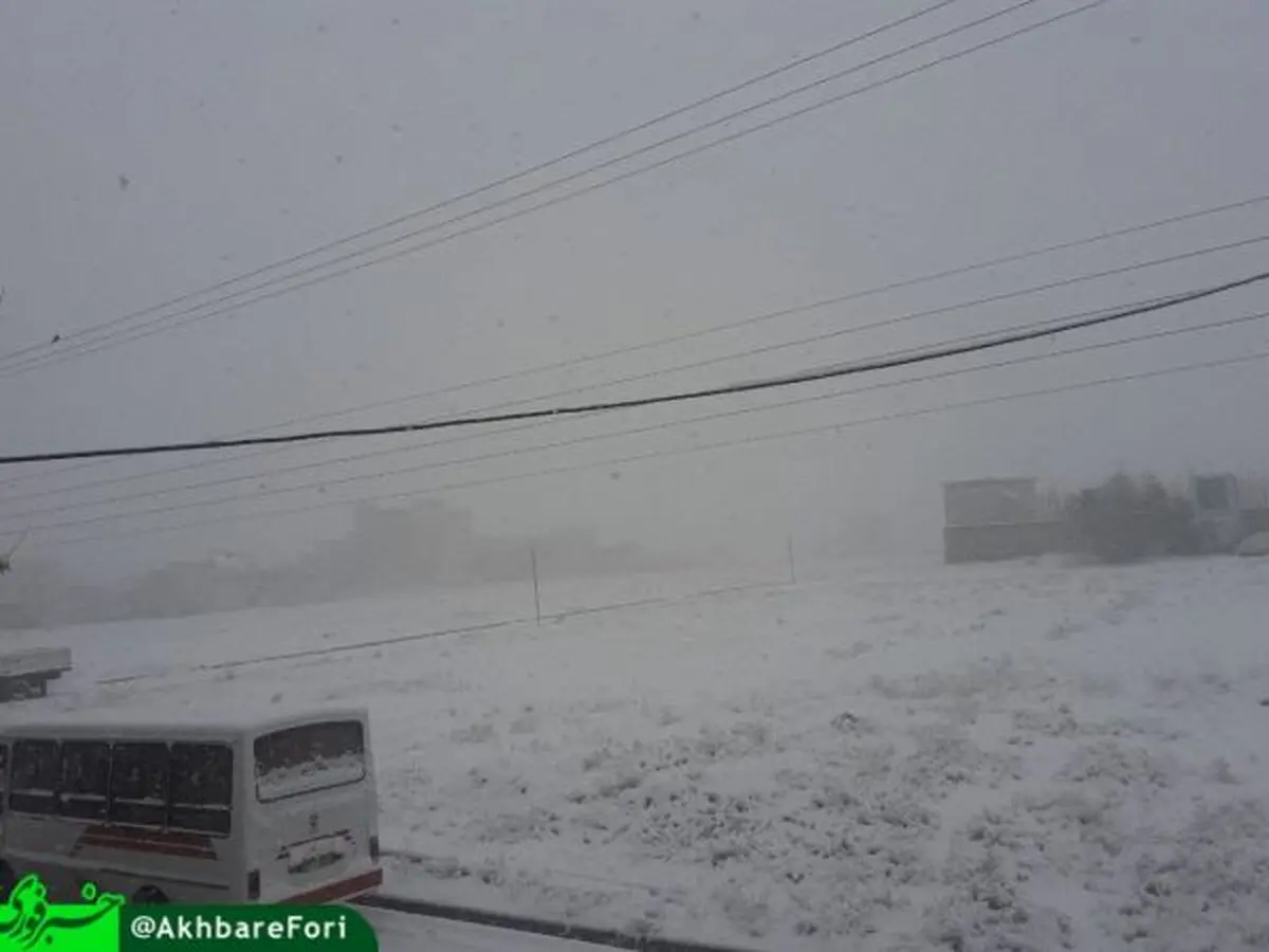 بارش برف پاییزی در شهرستان خوی