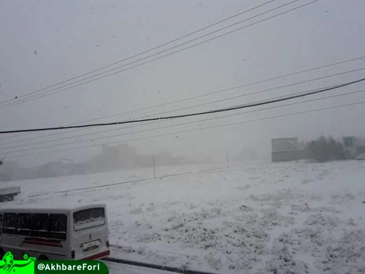 بارش برف پاییزی در شهرستان خوی