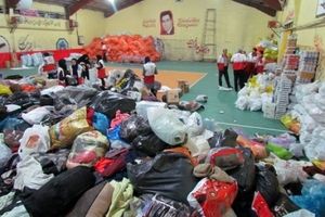 ارسال 80 تن کمک های مردمی توسط هلال احمر گیلان برای زلزله زدگان کشور