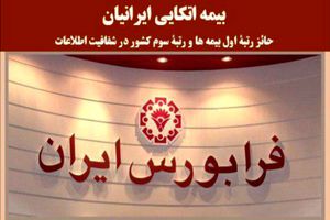 بیمه اتکایی ایرانیان ، رتبۀ اول شفافیت در بانک و بیمه های فرابورسی