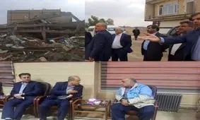 بازدید مدیرعامل بانک شهر از مناطق زلزله زده غرب کشور