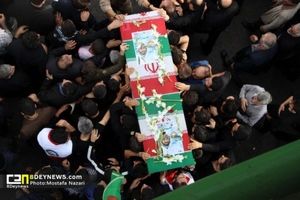 پیکر پاک ۲ شهید مدافع حرم در رشت تشییع شد
