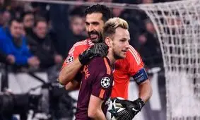 استقبال گرم بوفون از ستاره بارسا+عکس