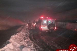 ۲۰ خانواده گرفتار در برف اسکان داده شدند