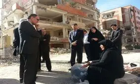 بازدید مدیرعامل بانک و هیات مدیره بانک مسکن از مناطق زلزله زده